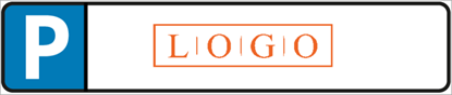 Afbeeldingen van Parkeerbord Eigen Logo Oranje