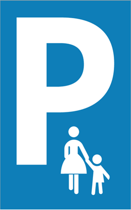 Afbeeldingen van Parkeerbord Moeder en Kind