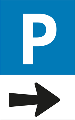 Afbeeldingen van Parkeerbord Pijl rechts
