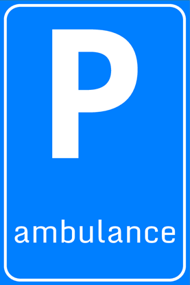 Afbeeldingen van Parkeergelegenheid E08-13 Ambulance 40x60