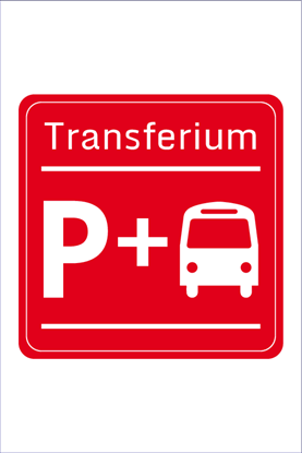Afbeeldingen van Parkeergelegenheid E1051 Transferium voor overstappers op het openbaar vervoer (bus) 40x60