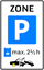 Afbeeldingen van Parkeergelegenheid E10-ZBKS Parkeerschijfzone (max. 2½ h) 25x40