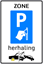 Afbeeldingen van Betaald Parkeren E101-ZHKS Herhaling zone (muntgeld) 40x60